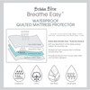 Breathe Easy® Moses Basket Waterproof Quilted Mattress Protector - Bubba Blue Australia
