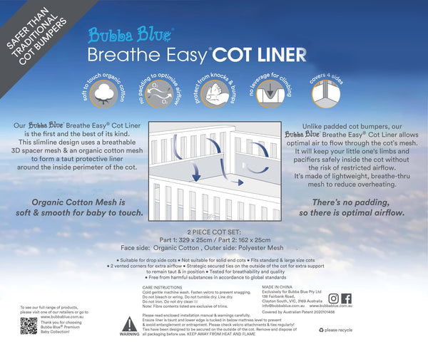 Breathe Easy® Cot Liner - Pink