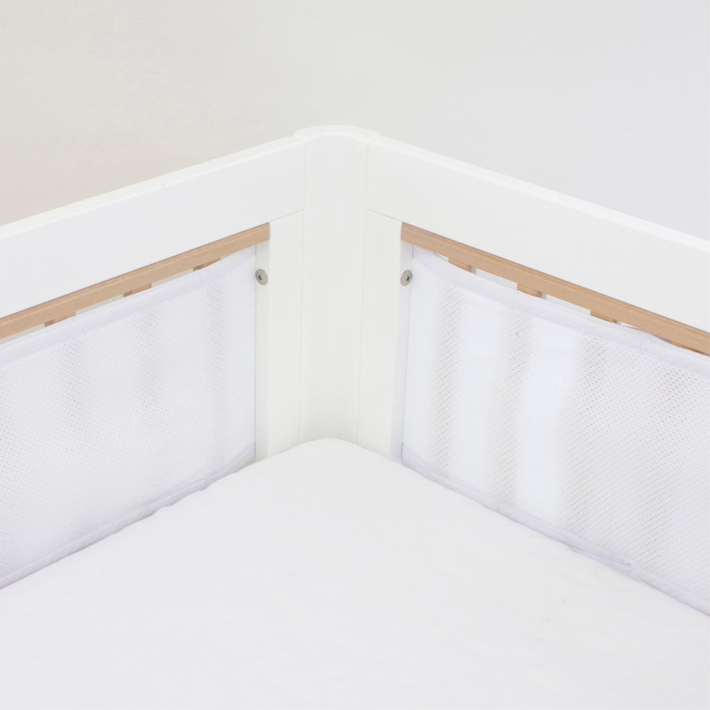 Cot Bumpers and Cot Protection Cot Liners, breathable Bubba Blue