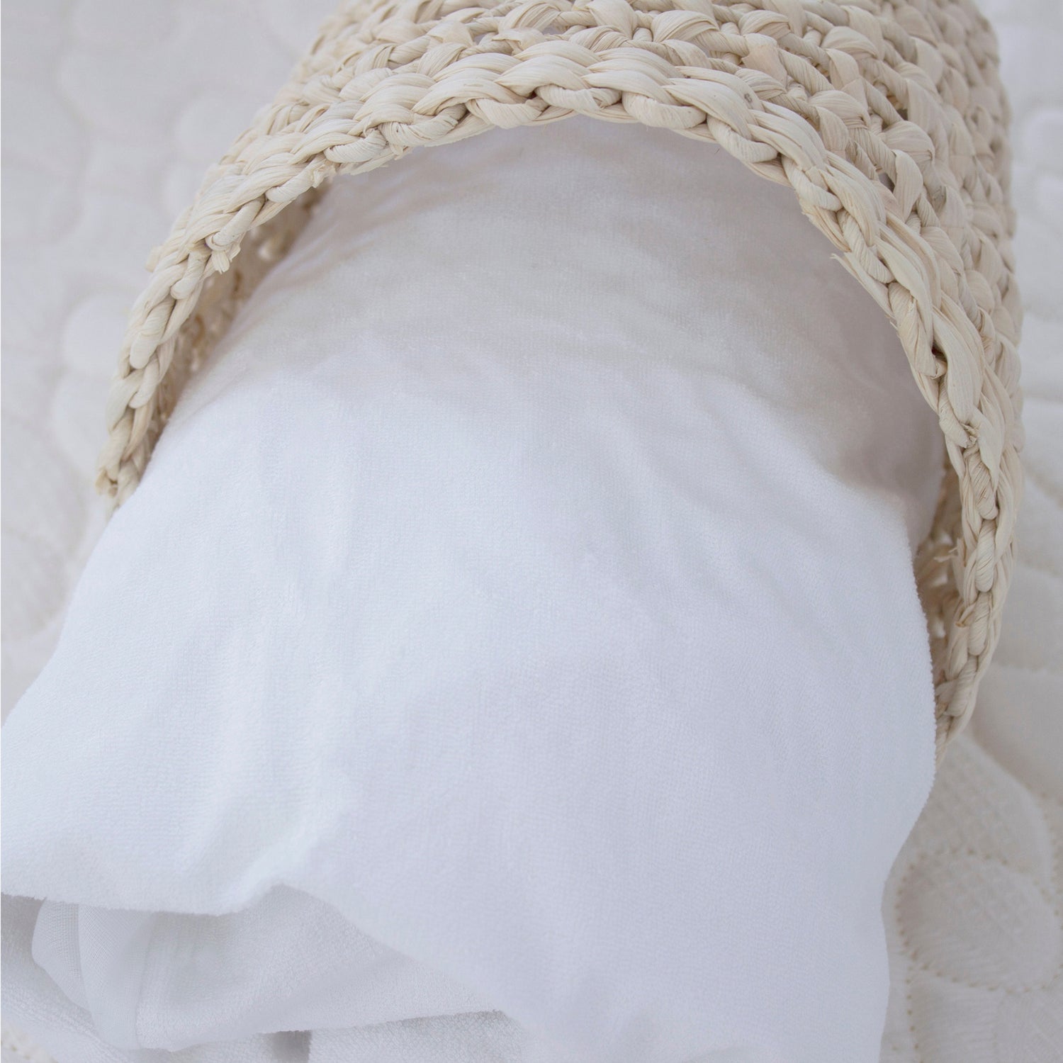 Bamboo White Co-sleeper Waterproof Mattress Protector - Bubba Blue Australia