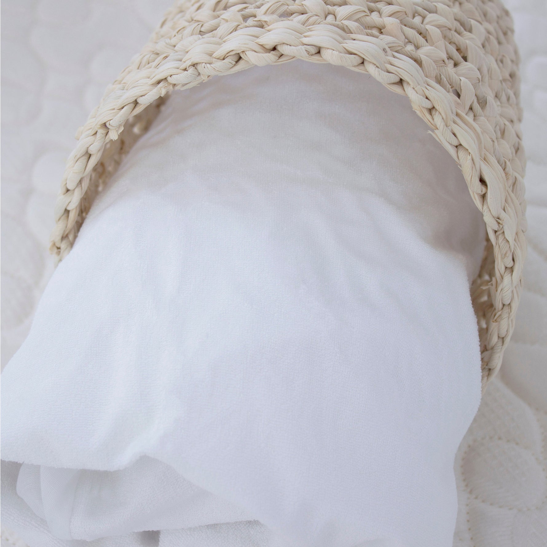 Bamboo White Co-sleeper Waterproof Mattress Protector - Bubba Blue Australia