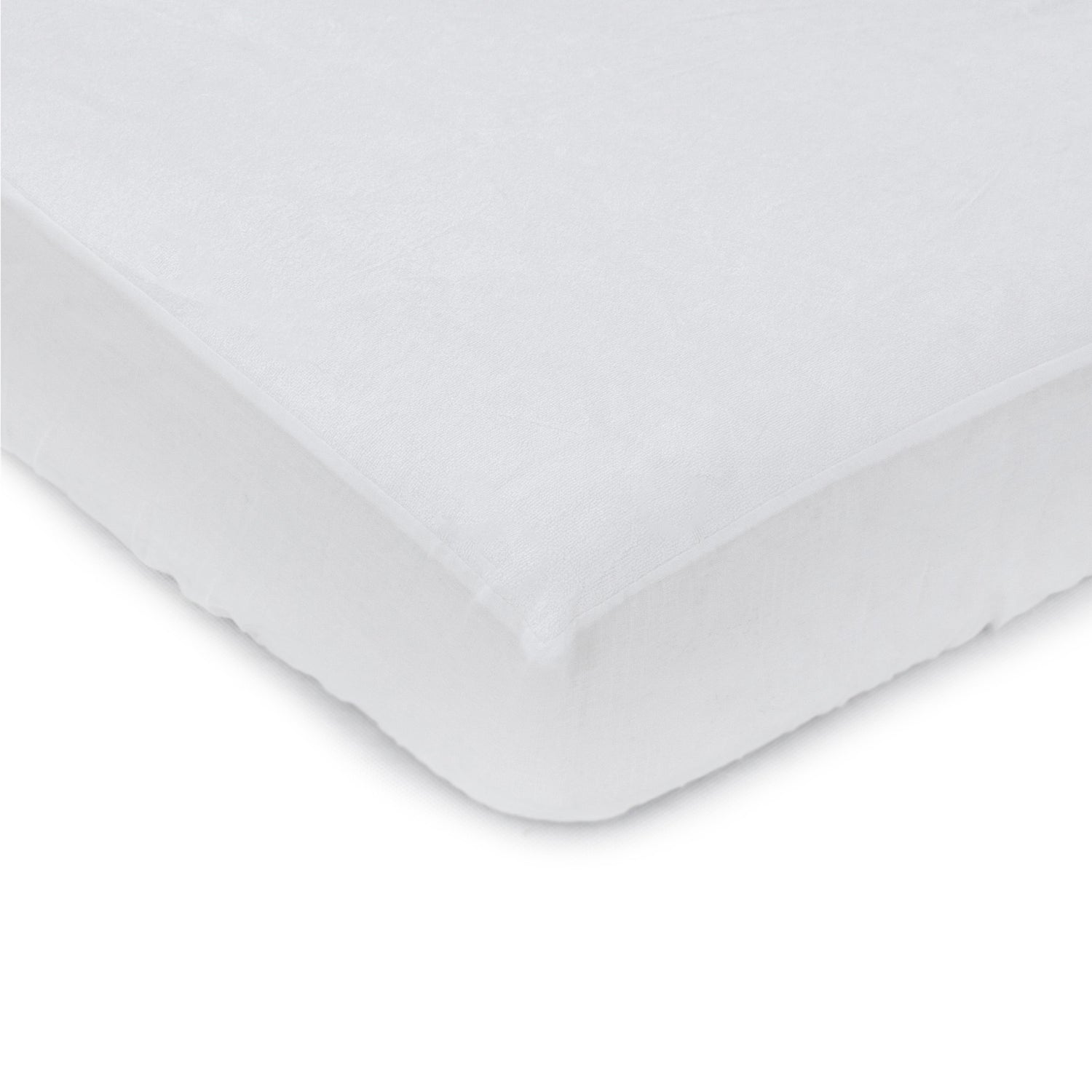 Bamboo White Standard Cot Waterproof Mattress Protector - Bubba Blue Australia
