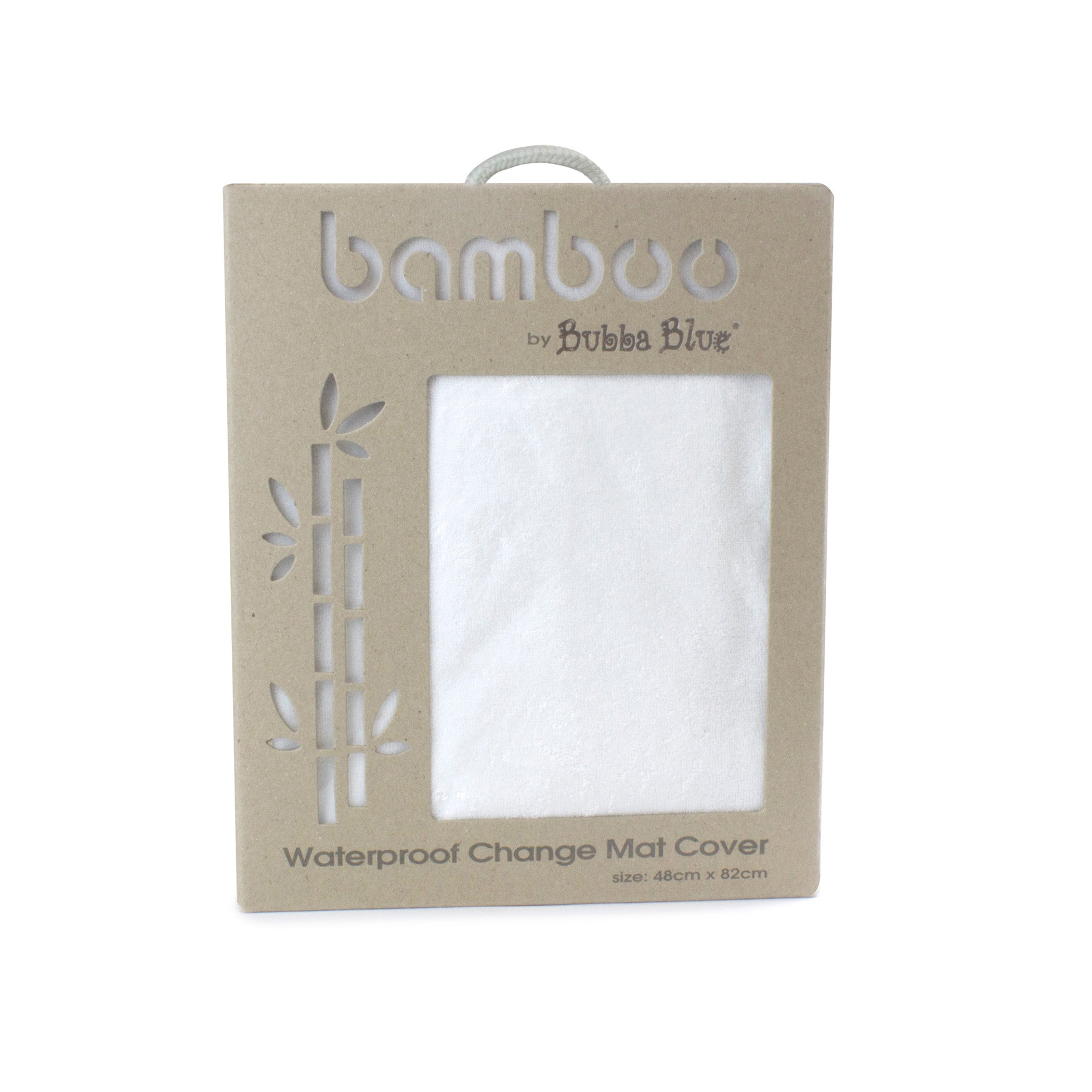 Bamboo White Waterproof Change Mat Cover - Bubba Blue Australia