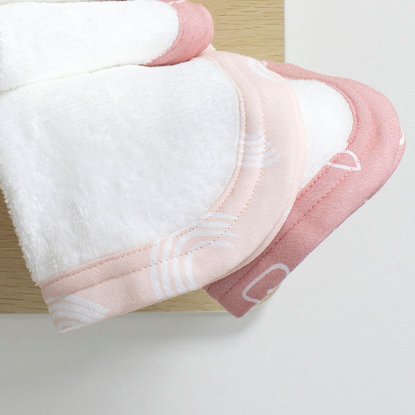 Nordic 3pk Wash Cloth Dusty Berry/Rose