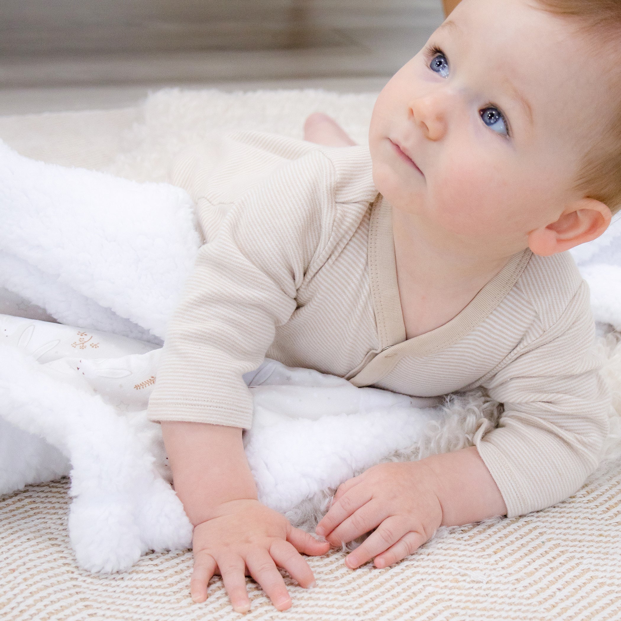Bunny Dreams Reversible Fleece Cuddle Blanket