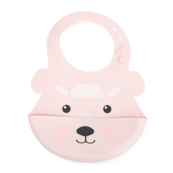 Aussie Animals 'Sheep' Silicone Baby Bib
